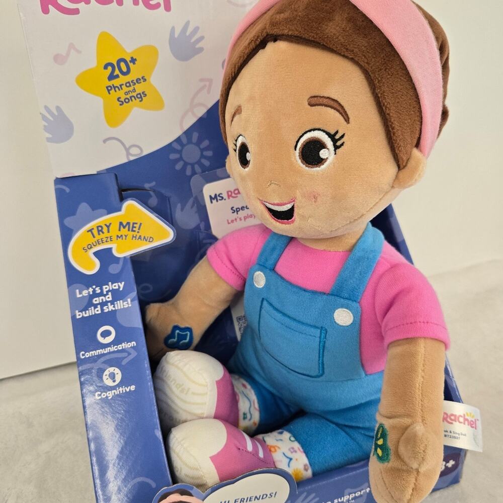 NEW Ms. Rachel Speak & Sing Interactive Plush Doll